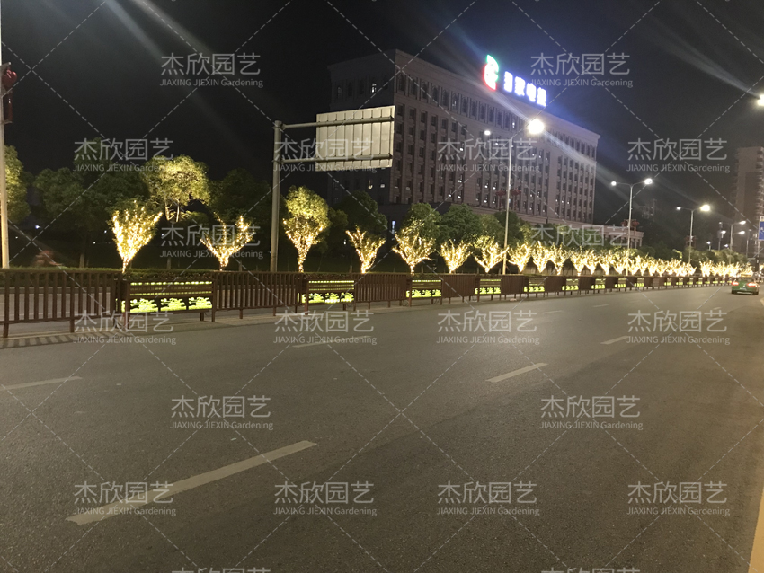 道路發(fā)光花箱，提亮街景